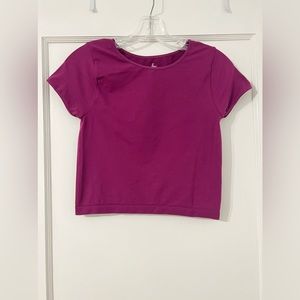 Free people purple/pink soft material fitted shirt